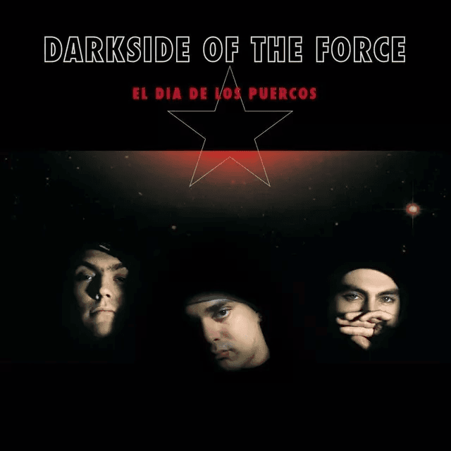 Cover. Foto av de tre medlemene.